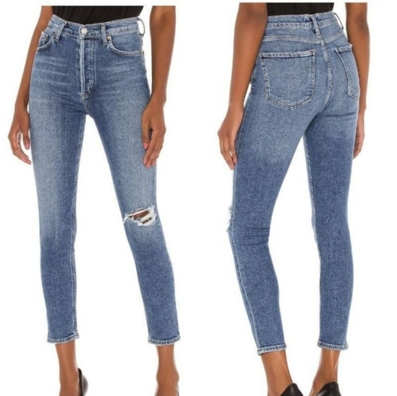Agolde Denim - AGOLDE Nico High-rise  Button Fly Skinny Jeans  Size 24